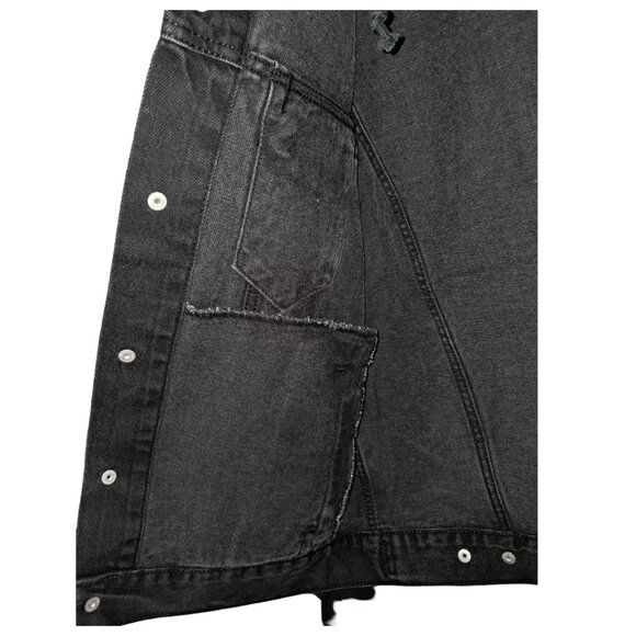 NWT Levi’s Mens Hybrid Hoodie Trucker Denim Jacket – Black – Size S & L - Picture 9 of 14